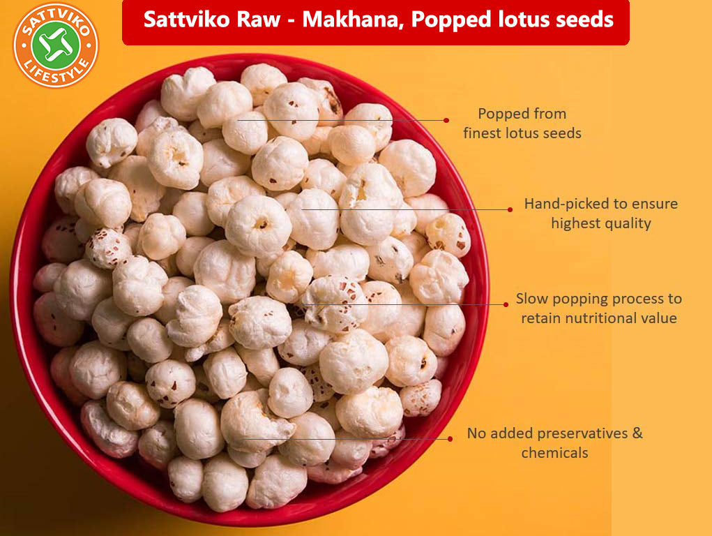 Plain Phool Makhana 5 Sutta - 450 G | High Quality Big Size Premium Foxnuts